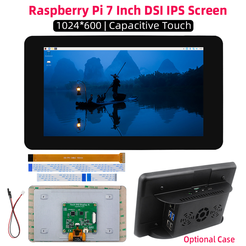 Pi 5 Case - Raspberry Pi 7-calowy wyświetlacz DSI 1024*600