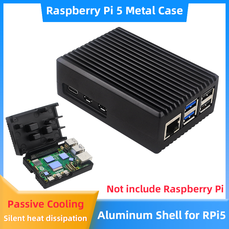 Pi 5 Case - Obudowa Aluminiowa Raspberry Pi 5, Pancerne