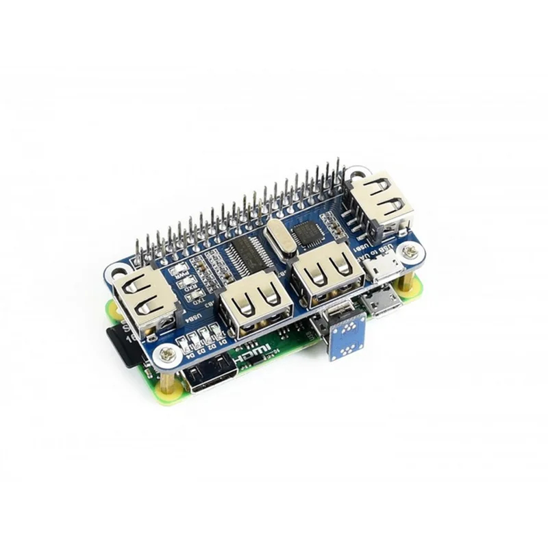 4-portowy USB HDM HUB HAT do R – Raspberry Pi 4 recenzja i cena