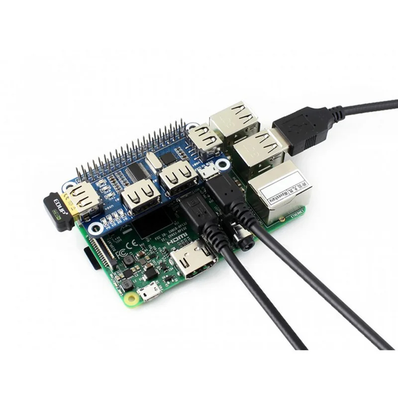 4-portowy USB HDM HUB HAT do R – Raspberry Pi 4 recenzja i cena